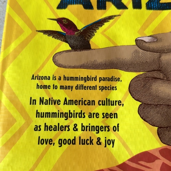 Trader Joe’s Reusable Collectible Bag Native American culture Hummingbirds AZ - Picture 5 of 9